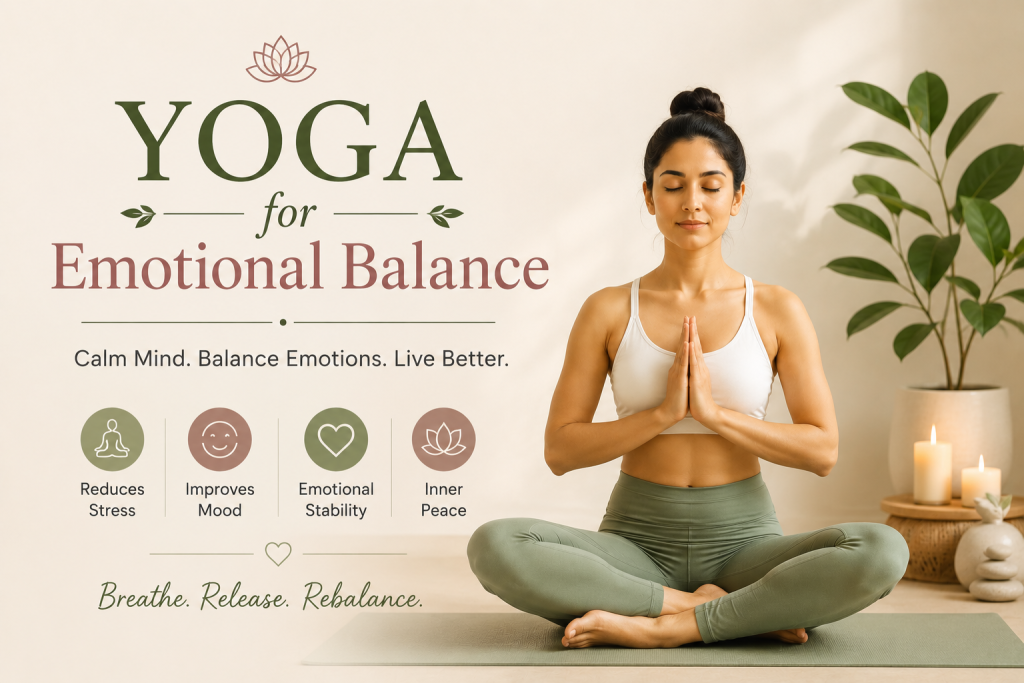 Yoga for emotional balance, meditation pose, stress relief, yoga, mindfulness practice, inner peace